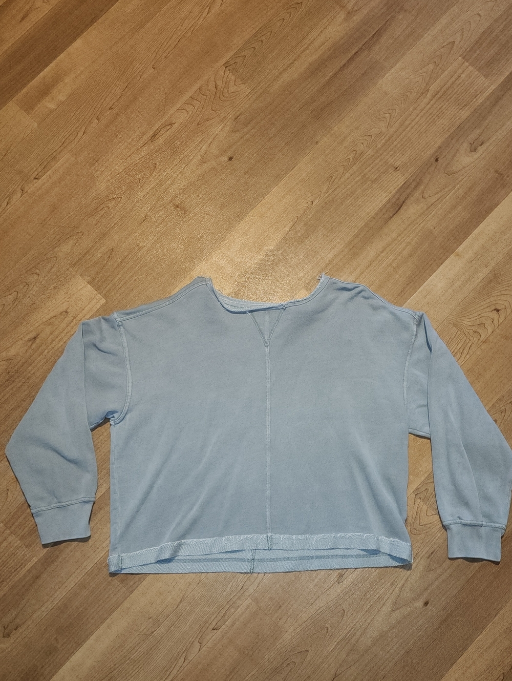 C&C California Pale Mint Cropped Crew Sweatshirt